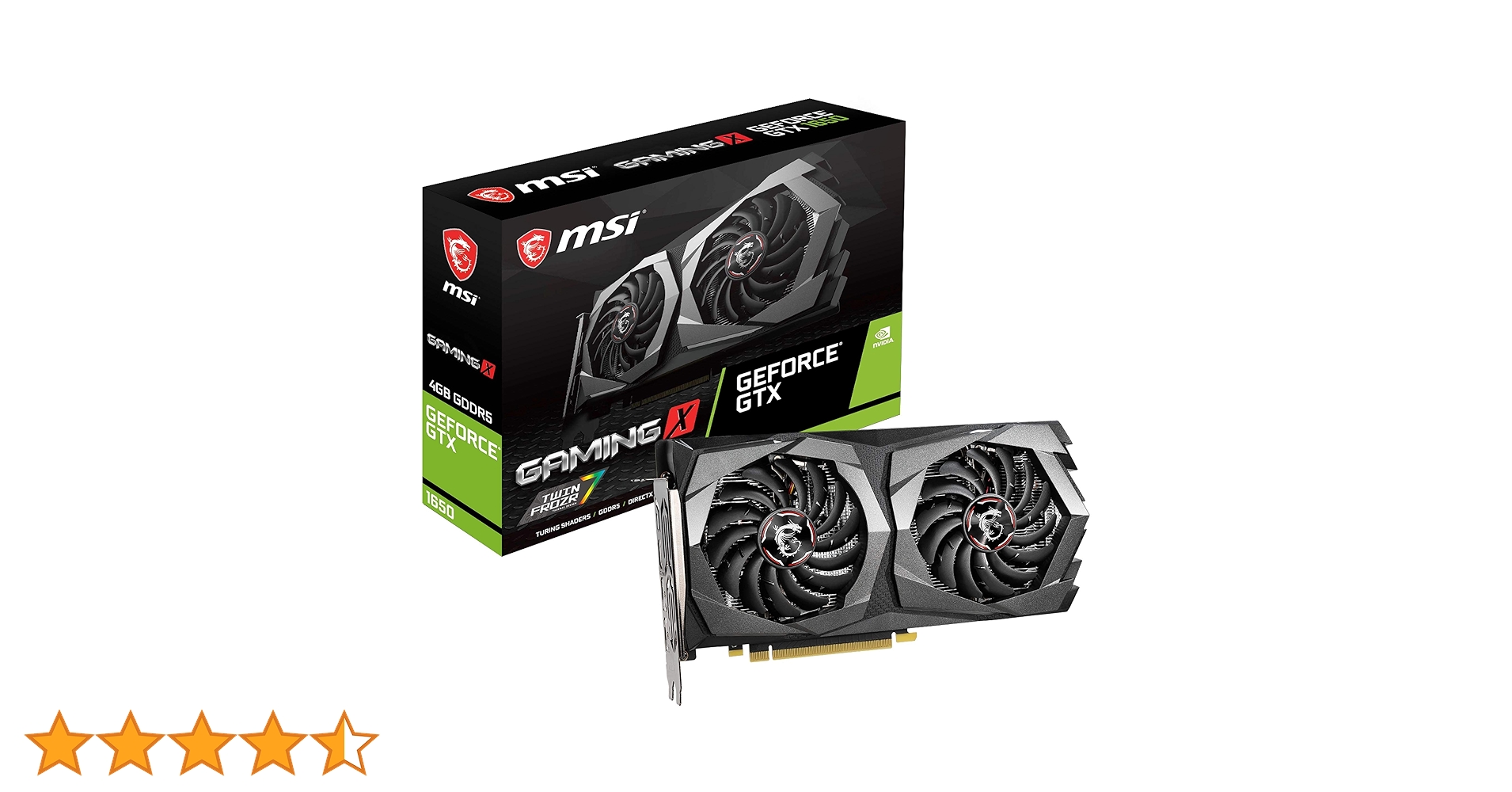 MSI Gaming GeForce GTX 1650 128ビット HDMI/DP/DVI 4GB GDRR6 HDCP サポート DirectX 12 VR Ready OC ITX グラフィックスカード (GTX 1650 D6 MSI Gaming GeForce GTX 1650 128-Bit HDMI/DP 4GB GDRR5 HDCP